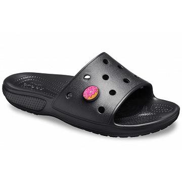 Crocs Classic Papucs Női Fekete | HU 0618ZUTG